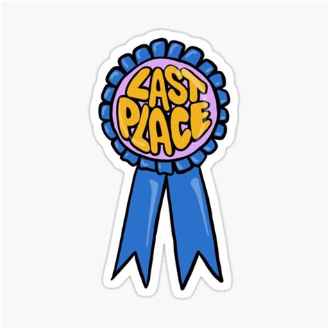 "Last Place Adulting Award Ribbon" Sticker for Sale by molliehendrick | Redbubble