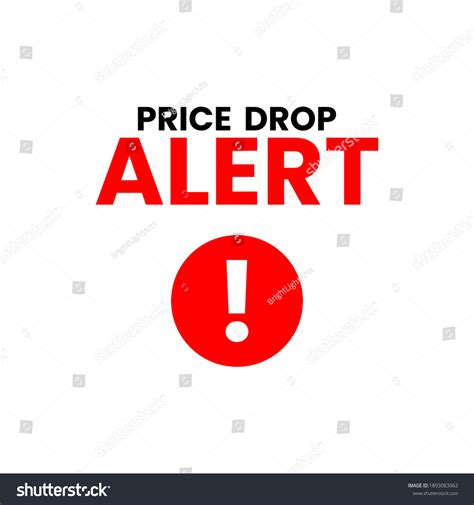 Price Drop Alert Shopping Offers Icon Stock Vector (Royalty Free) 1893083962 | Shutterstock