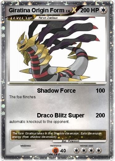 Pokémon Giratina Origin Form 26 26 - Shadow Force - My Pokemon Card