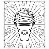Cute Kawaii Food Coloring Book  Pages For Kids sketch template