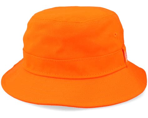 Essential Neon Orange Bucket - New Era hat - Hatstore.co.in