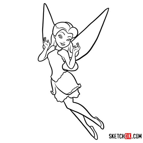 How to draw Rosetta the garden fairy | Disney Fairies - Step by step ...