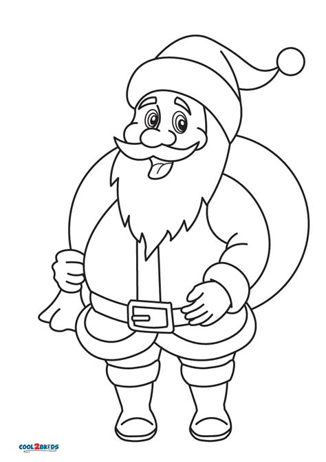 Free Printable Santa Coloring Pages For Kids