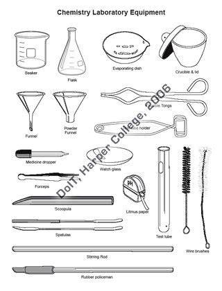 Biology Lab Equipment Worksheet