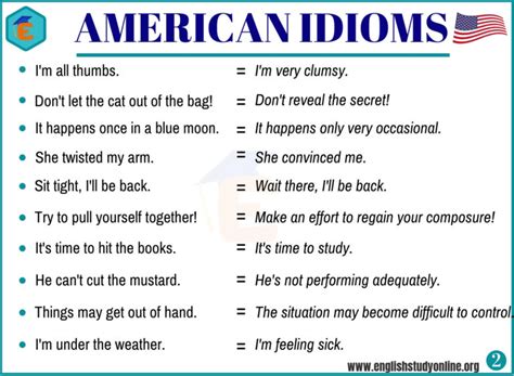 20+ Important American Idioms with Example Sentences - English Study Online