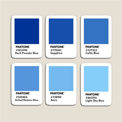 "Dark blue gradient pantone color swatch" Magnet for Sale by softlycarol | Redbubble