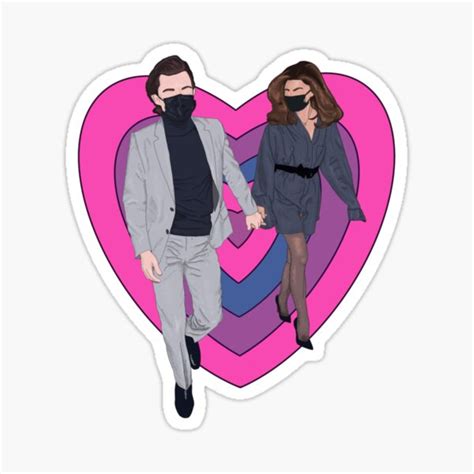 "Tom Holland & Zendaya" Sticker for Sale by TheHappiershop | Redbubble