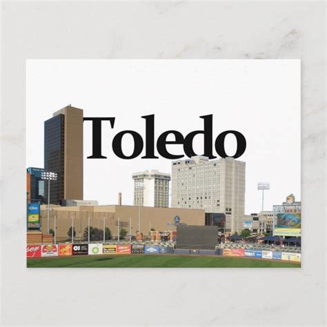 Toledo Ohio Skyline with Toledo in the Sky Postcard | Zazzle