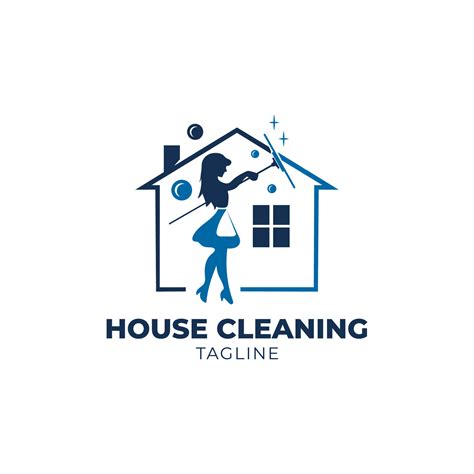 Home Cleaning logo, suitable for real estate cleaning services 10407581 Vector Art at Vecteezy