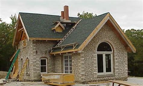 Cordwood Castle in Maine - Cordwood Construction