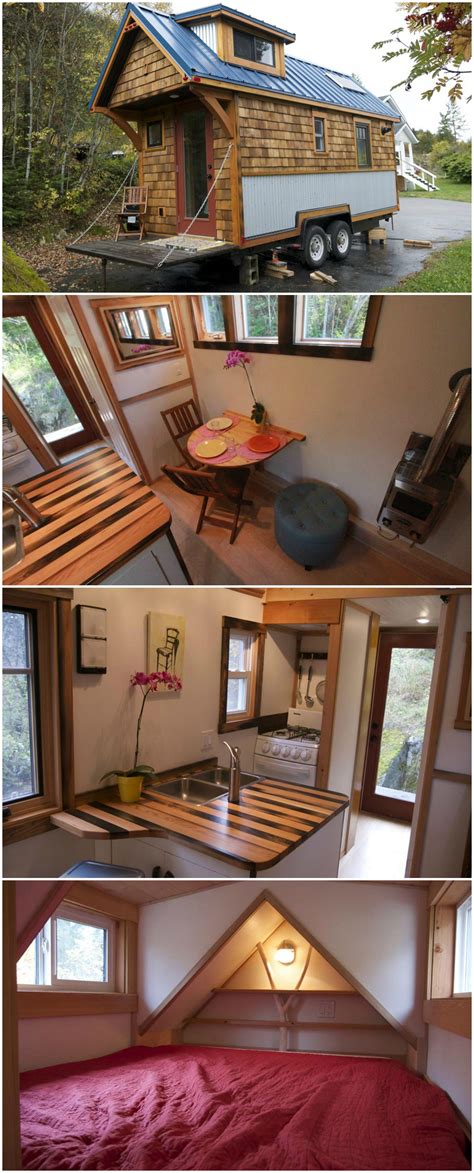 The Acorn House is a traditional style tiny house built by Nelson Tiny Houses. The house is 135 ...