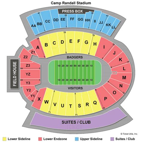 Camp Randall Seating Chart Level Cr | Cabinets Matttroy