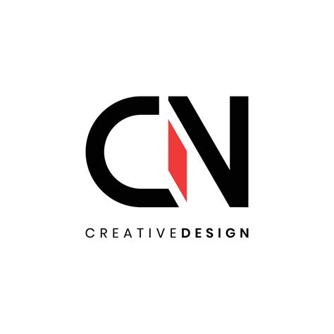 Geometric simple letter CN logo design vector illustration 24054622 ...