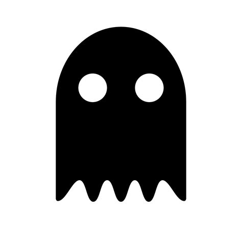 Cute ghost silhouette icon. Vector. 34370586 Vector Art at Vecteezy