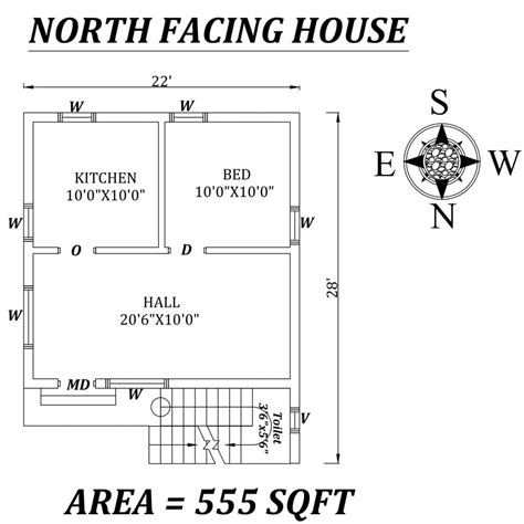 Amazing 54 North Facing House Plans As Per Vastu Shastra | Civilengi