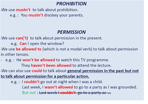 whatsupenglish: Prohibition and Permission - Modal verbs 5