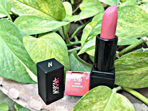 Nykaa Matte Mini Lipstick Bare Minimum (47M)| Review & Swatch - Zig Zac ...