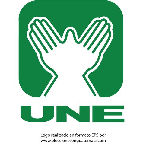 Unidad Nacional de la Esperanza - Partido UNE en Guatemala logo, Vector ...