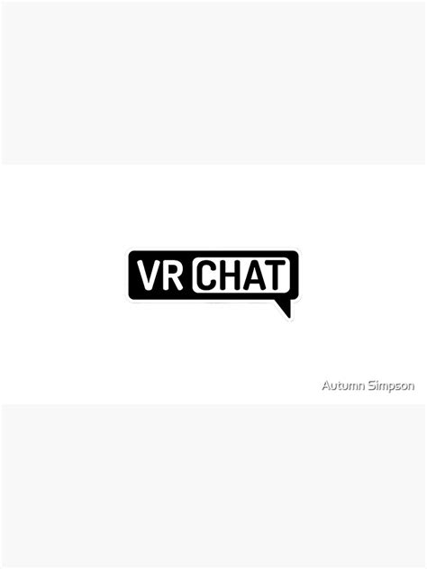 "VRCHAT Logo Black Background" Poster for Sale by 4889276874 | Redbubble