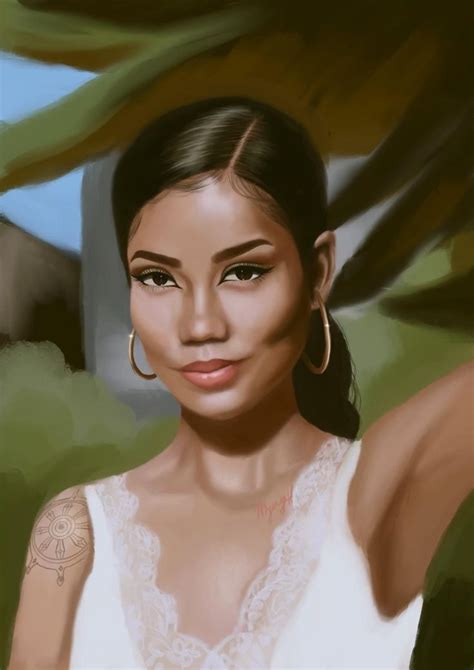 Jhene Aiko portrait timelapse [Video] | Female portrait, Black women ...