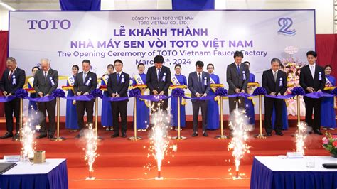 Japan sanitary ware firm TOTO opens $68 mln factory in northern Vietnam