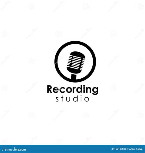 Recording Logo Template, Music Design Vector Icon Illustration Stock ...