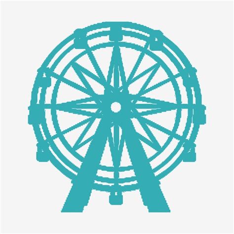 Ferris Wheel Silhouette Vector at Vectorified.com | Collection of Ferris Wheel Silhouette Vector ...