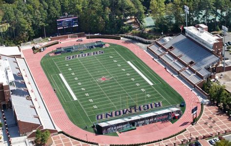 Robins Stadium at the University of Richmond photographed from the air Friday, September 20 ...