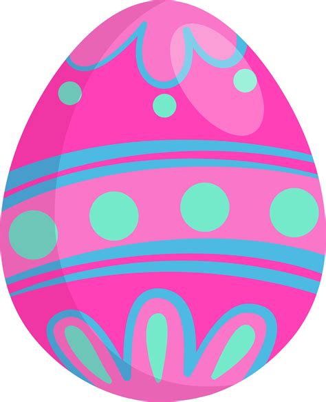 Pink and blue Easter egg 17052511 PNG