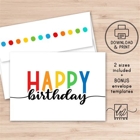 Printable Happy Birthday Envelope - Printable Word Searches