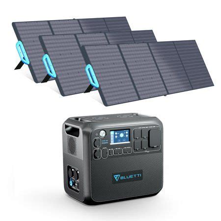 Bluetti Portable Solar Generator With 3 PV200 200W Solar Panels ...