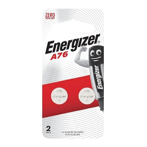 Energizer A76, LR44 Equivalent Alkaline Battery 2PC/Pack