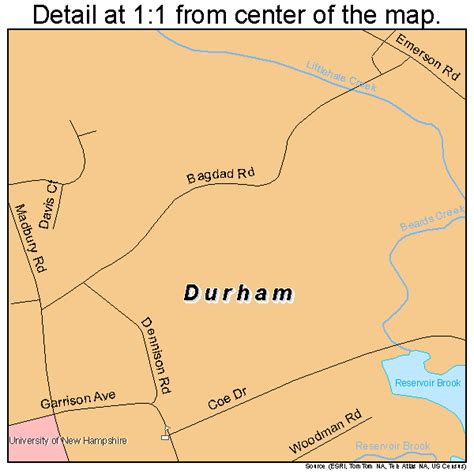 Durham New Hampshire Street Map 3319620