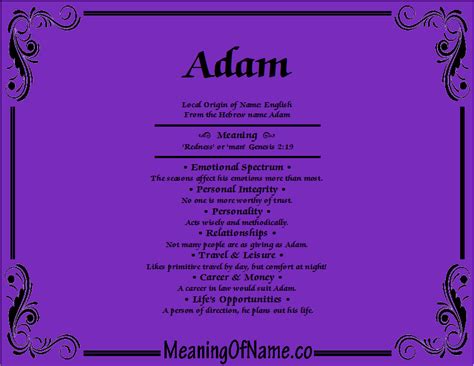 Adam - Meaning of Name