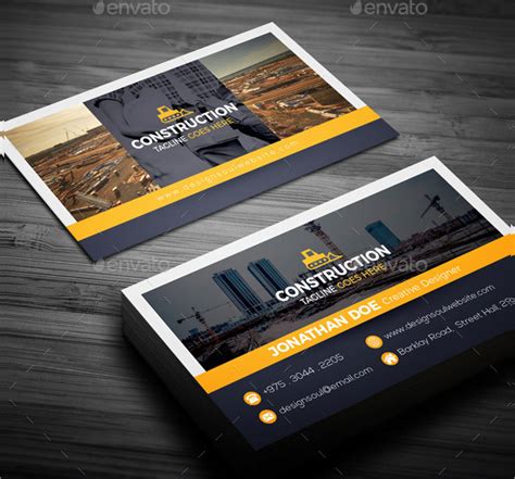 Business Cards Construction Templates