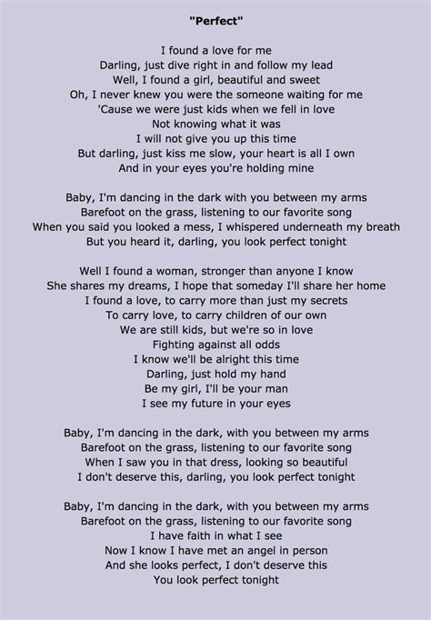 ed sheeran wedding song perfect lyrics - Yadira Pedersen