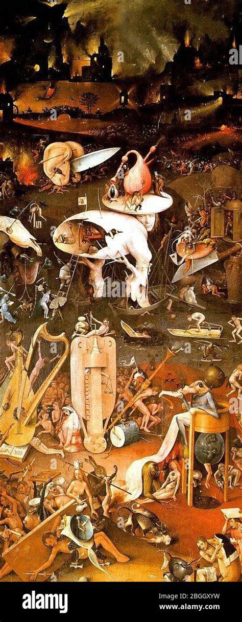 Hieronymus Bosch, Hell (Garden of Earthly Delights tryptich, right ...