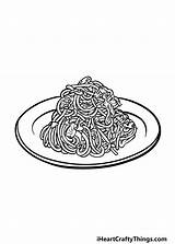 Spaghetti And Meatballs Coloring Page sketch template
