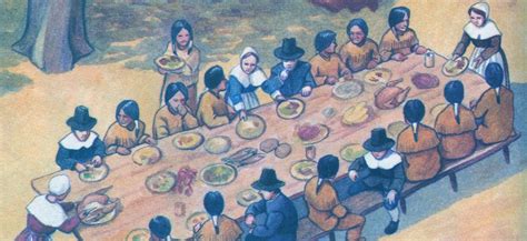 #THANKSGIVING Pilgrims and Indians - first ever meal 1621 (1) | First thanksgiving, Pilgrims and ...