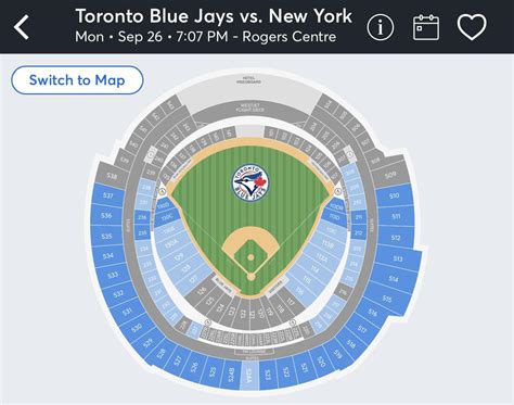 Ticket availabilities at Rogers Centre for tonight’s Blue Jays vs NYY ...