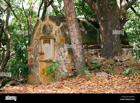 Devil's Island. Remains of old prison building Stock Photo - Alamy