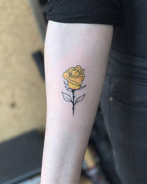 The Top 31 Yellow Rose Tattoo Ideas - [2021 Inspiration Guide]