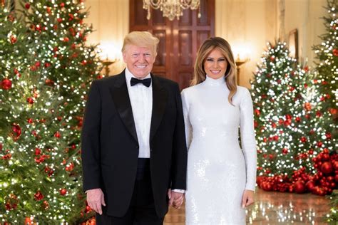 Melania Trump, Donald Trump Wore Matching Tuxedos For 2020 Christmas ...