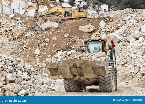 Marble quarry in Italy stock photo. Image of business - 155952128