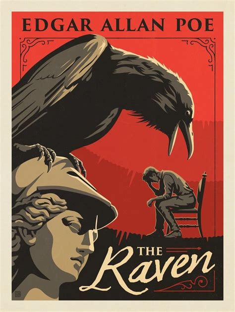 El Cuervo (The Raven) – I | Edgar allen poe, Ilustración art deco, Carteles del arte