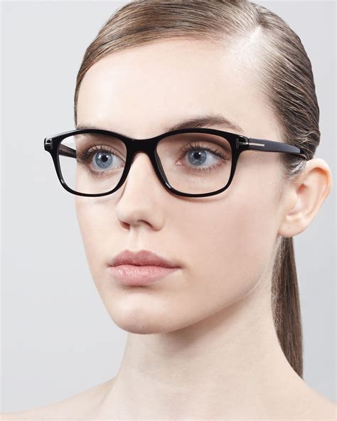 Lyst - Tom Ford Womens Unisex Semirounded Square Fashion Glasses Shiny ...