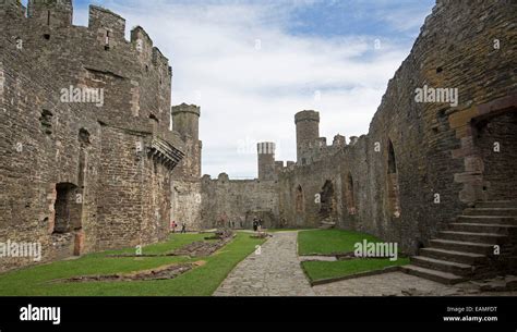 Conwy castle, wales interior hi-res stock photography and images - Alamy