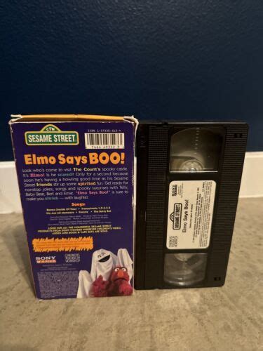 Sesame Street: ELMO SAYS BOO! (vhs) Elmo, The Count. Rare. Halloween NR ...