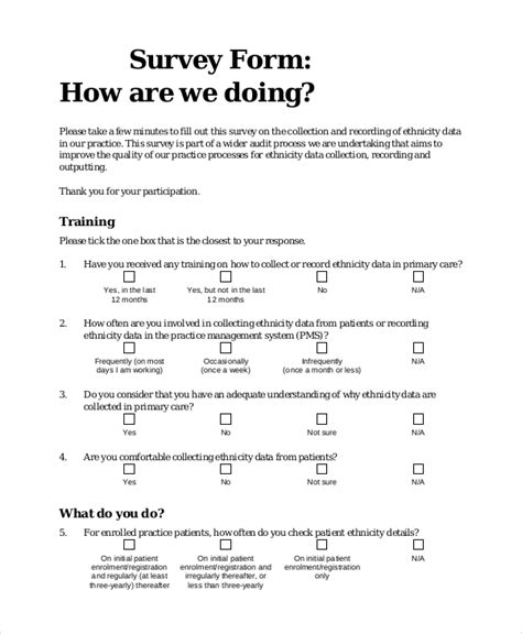 Questionnaire Consent Form Template | DocTemplates