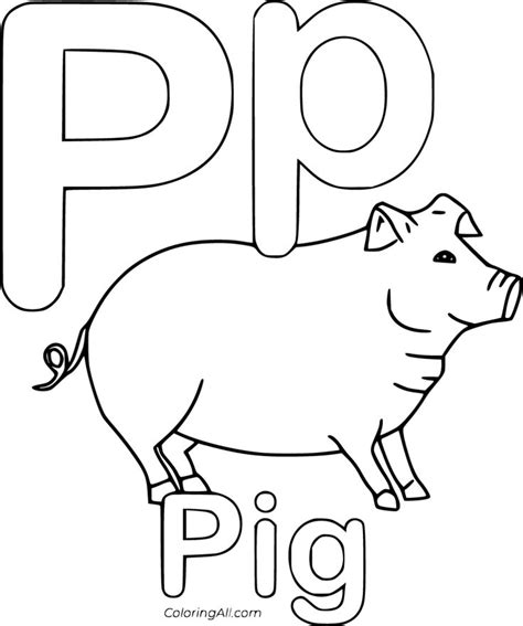 27 free printable Letter P coloring pages in vector format, easy to print from any device and ...